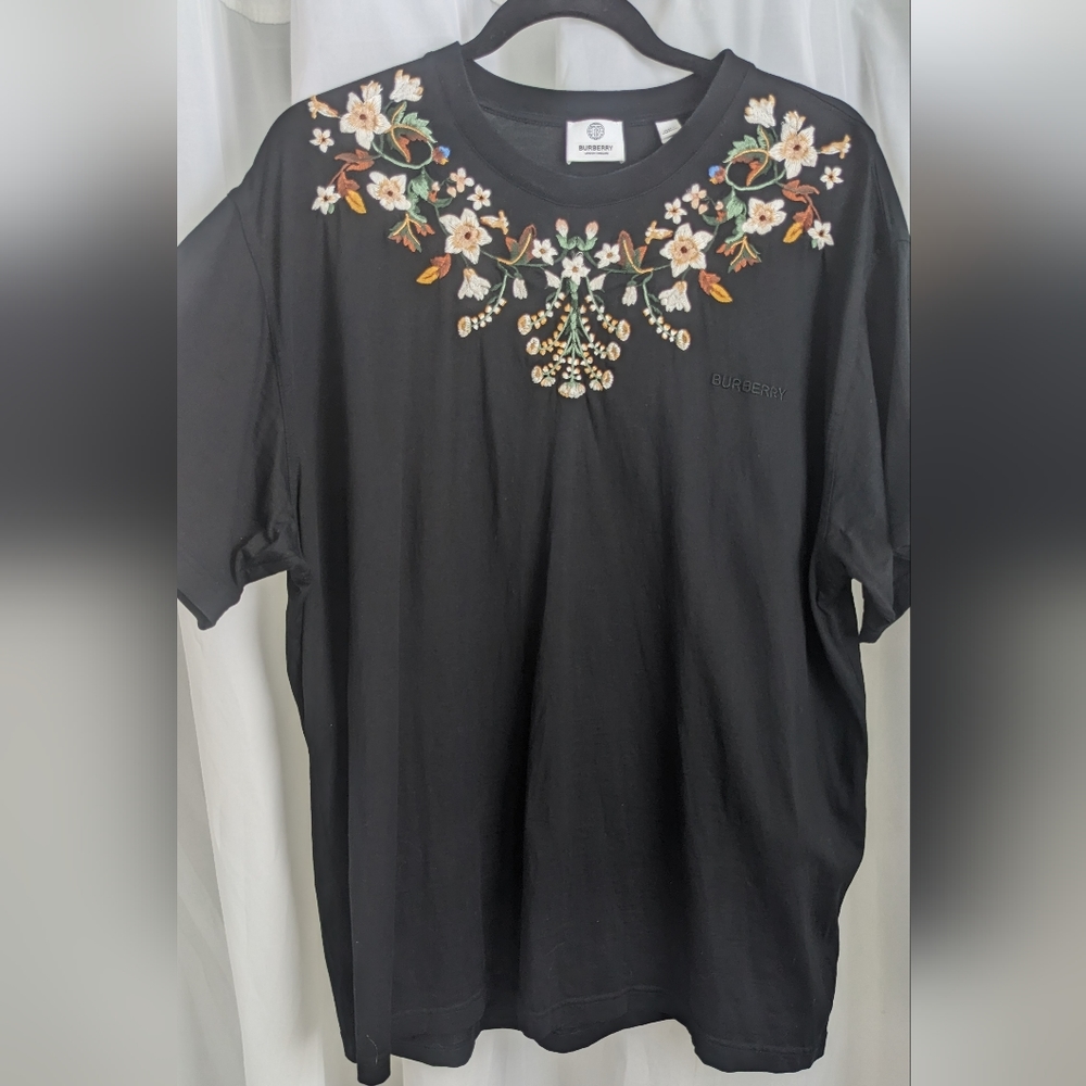 Burberry Ricardo Tusci floral embroidered T-shirt